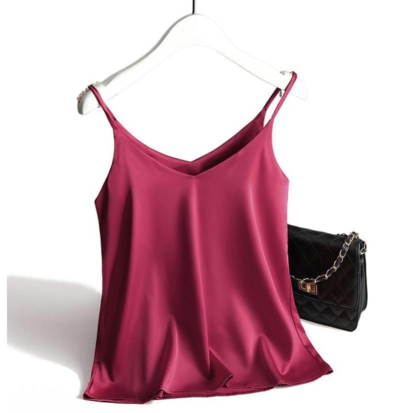 Adelaide l Satin tank top til kvinder l Vanero