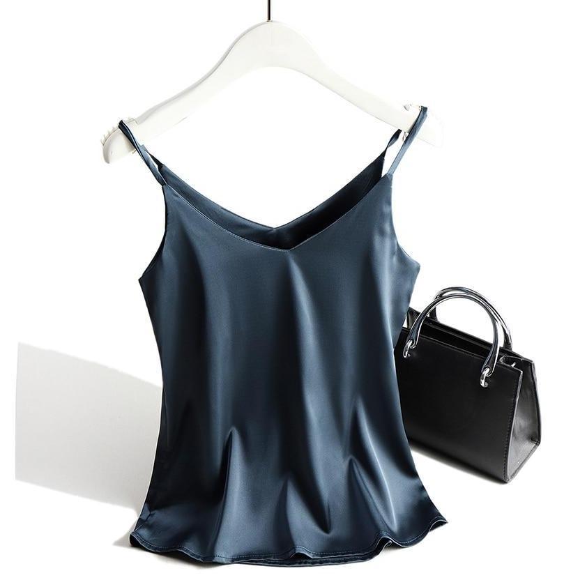 Adelaide l Satin tank top til kvinder l Vanero