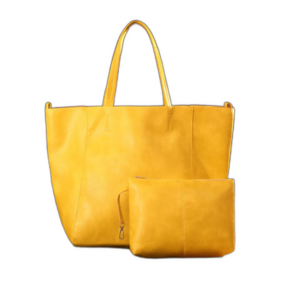 Rummelig Shopper Taske | Minimalistisk Design | Inkl. Clutch | Vanero