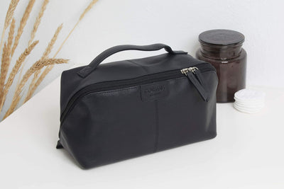 Toilettaske BIGA Leather | Black | Vanero