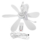 Hængende Loftventilator Med USB-Strøm | Seksbladet Luftcirkulationsventilator I ABS-Plast | Indendørs Og Camping | Vanero