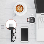4-i-1 Hukommelseskortlæser | SD, SDHC, SDXC & MicroSD Understøttelse | Kompakt USB-Kortadapter Til Filadgang & Dataoverførsel | Vanero