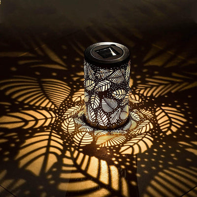 Luminous Leaf Lantern | Solcelle Dekorativ Bladlampe til Have og Terrassebelysning | Vanero