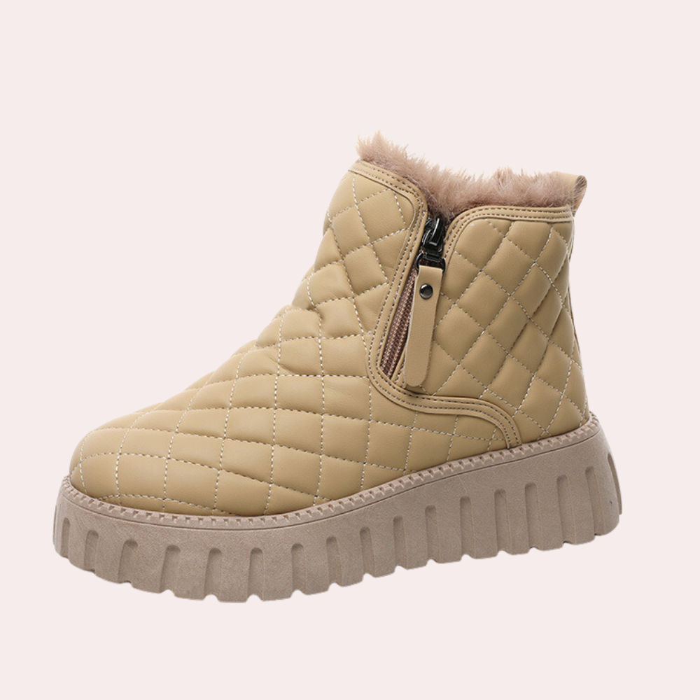Alana | Eksklusive Dame Snesko Beige | Vanero