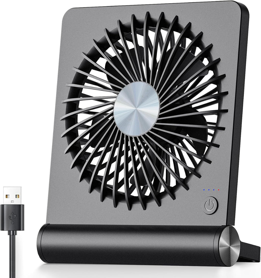 Bordventilator | Kompakt Bærbar Ventilator | Luftcirkulation Til Hjem & Kontor | Vanero
