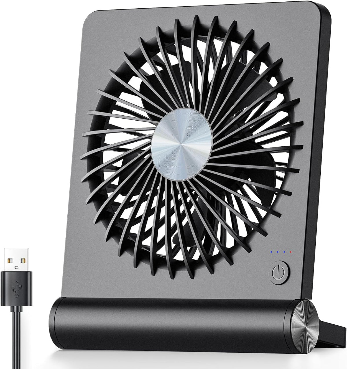 Bordventilator | Kompakt Bærbar Ventilator | Luftcirkulation Til Hjem & Kontor | Vanero