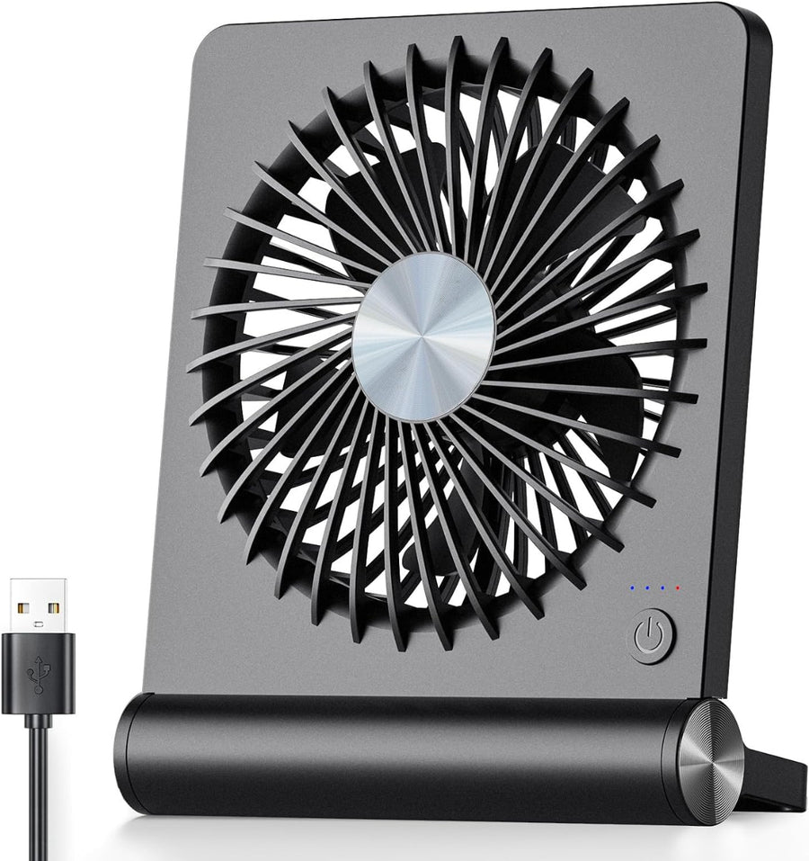 Bordventilator | Kompakt Bærbar Ventilator | Luftcirkulation Til Hjem & Kontor | Vanero