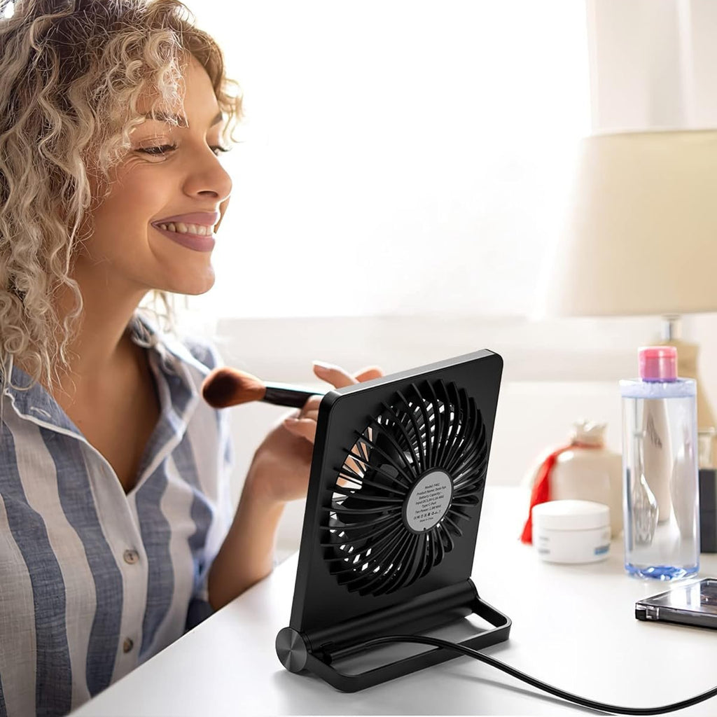 Bordventilator | Kompakt Bærbar Ventilator | Luftcirkulation Til Hjem & Kontor | Vanero