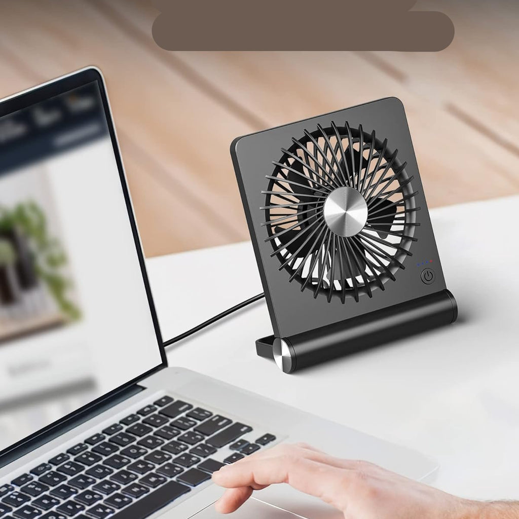 Bordventilator | Kompakt Bærbar Ventilator | Luftcirkulation Til Hjem & Kontor | Vanero