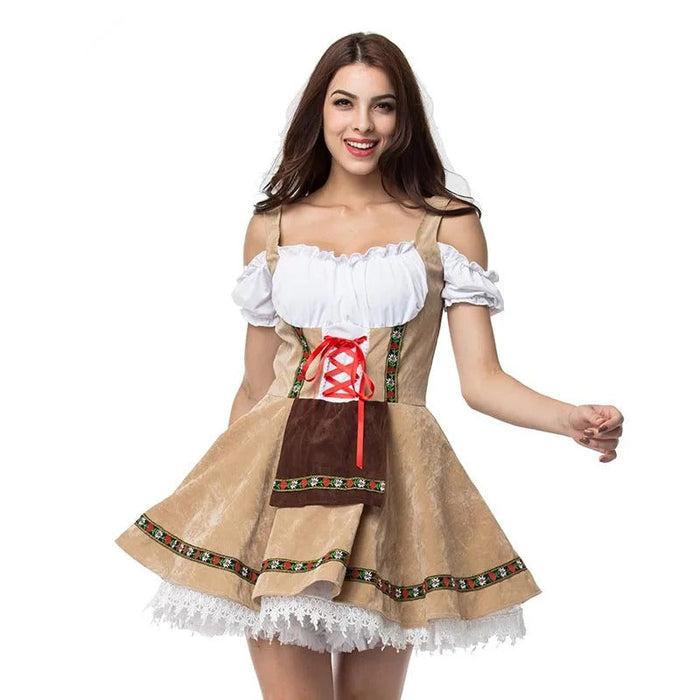 Traditionelt Festivaloutfit i Bomuld- og Polyesterblanding | Skræddersyet Pasform med Broderede Detaljer | Temabegivenheder | Vanero