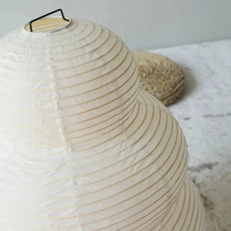 WabiGlow | Kunstnerisk Wabi Sabi Rispapir Gulvlampe med justerbart stativ | Vanero