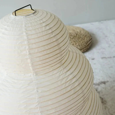 WabiGlow | Kunstnerisk Wabi Sabi Rispapir Gulvlampe med justerbart stativ | Vanero