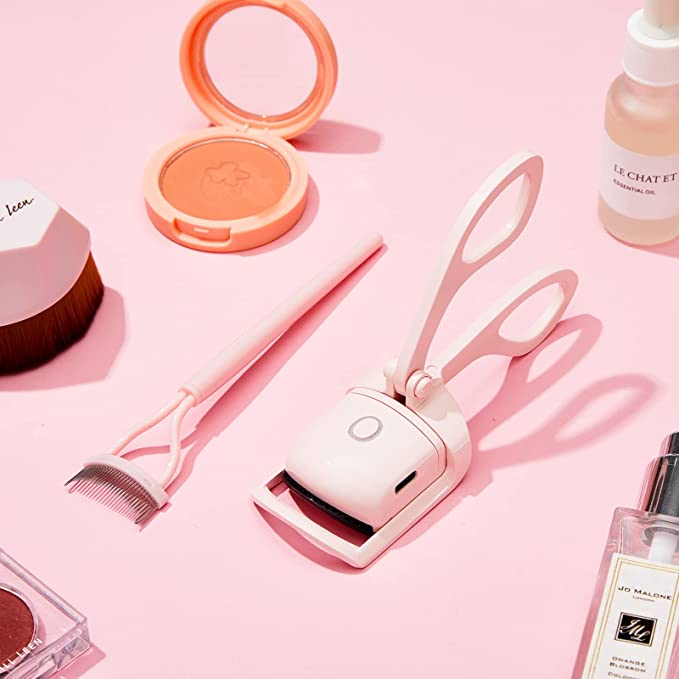 Opvarmet Øjenvippebukker Genopladelig | Trådløst Vippestyling Værktøj Design | Makeuprutine & Rejsebrug Skønhed | Vanero