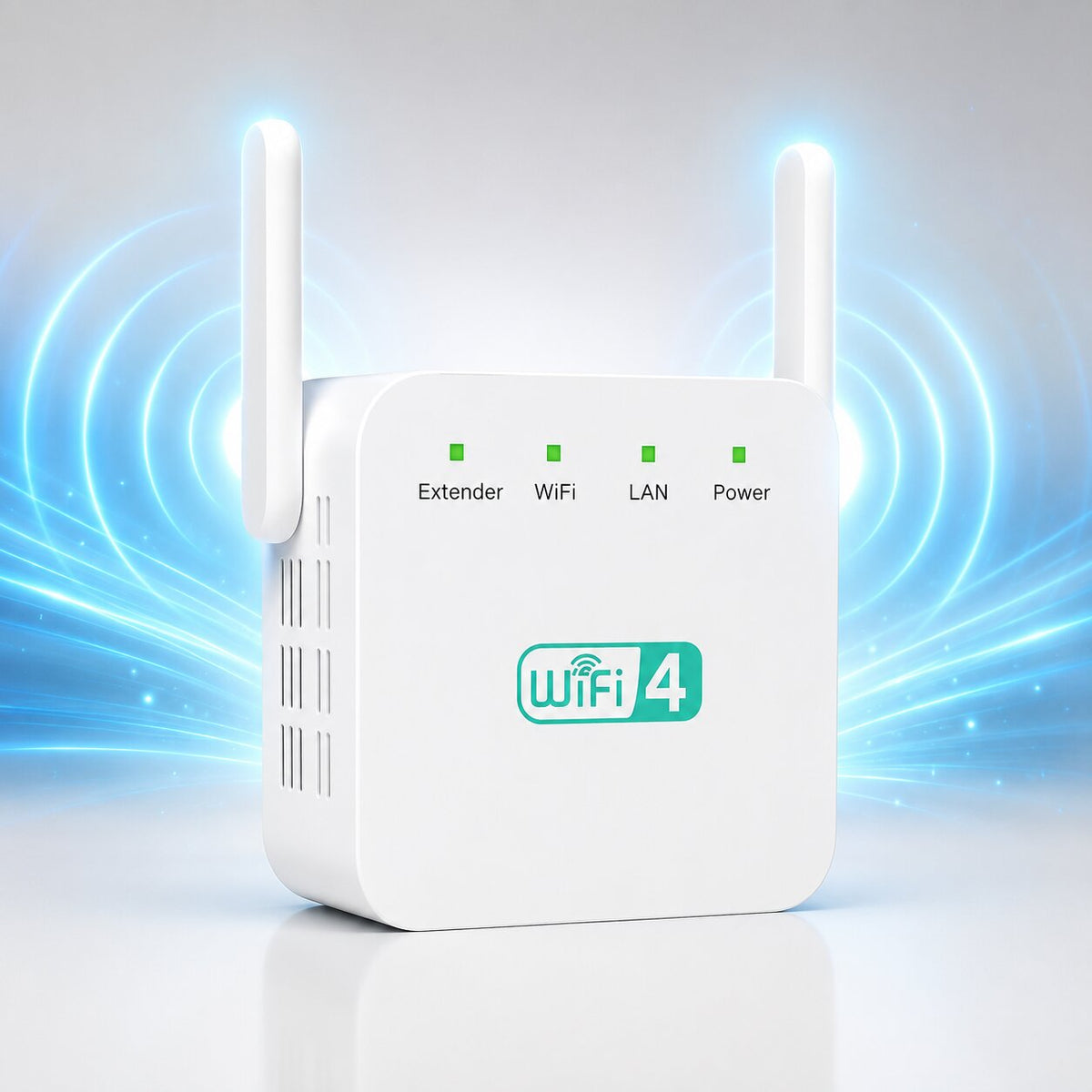 WiFi-Signalforstærker & Repeater | To Antenner & 2,4 GHz Trådløs Forbindelse | Op Til 300 Mbit/s Med Router- & Access Point-Tilstand | Vanero