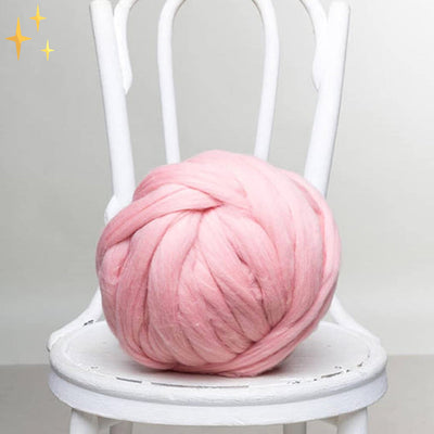 Woolnest | Chunky XL 1000g Strikkegarn til Lækre Bløde Tæpper | Vanero