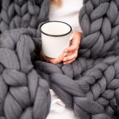 Woolnest | Chunky XL 1000g Strikkegarn til Lækre Bløde Tæpper | Vanero
