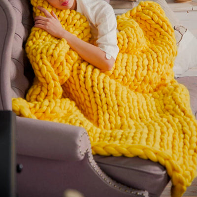 Woolnest | Chunky XL 1000g Strikkegarn til Lækre Bløde Tæpper | Vanero