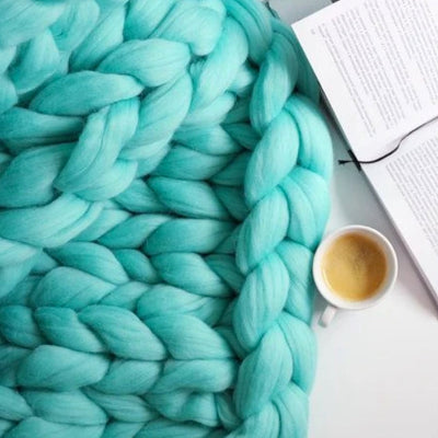 Woolnest | Chunky XL 1000g Strikkegarn til Lækre Bløde Tæpper | Vanero