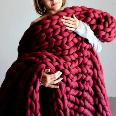 Woolnest | Chunky XL 1000g Strikkegarn til Lækre Bløde Tæpper | Vanero