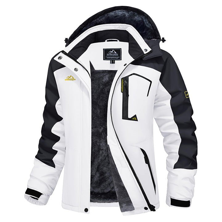 Char Polyester Med Fleecefor | Komfortabel Pasform Vinterjakke | Vandafvisende Hættedesign til Vintersport & Udendørs Brug | Vanero