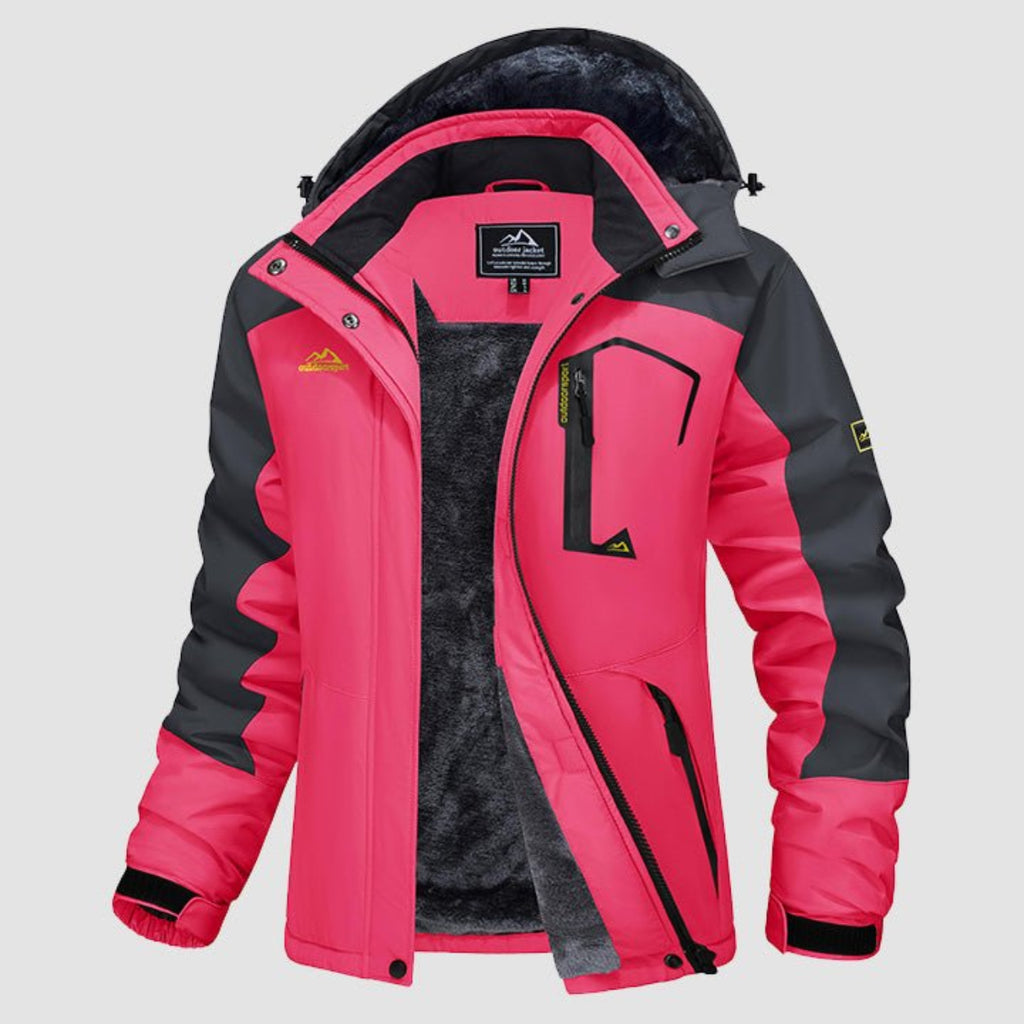 Char Polyester Med Fleecefor | Komfortabel Pasform Vinterjakke | Vandafvisende Hættedesign til Vintersport & Udendørs Brug | Vanero