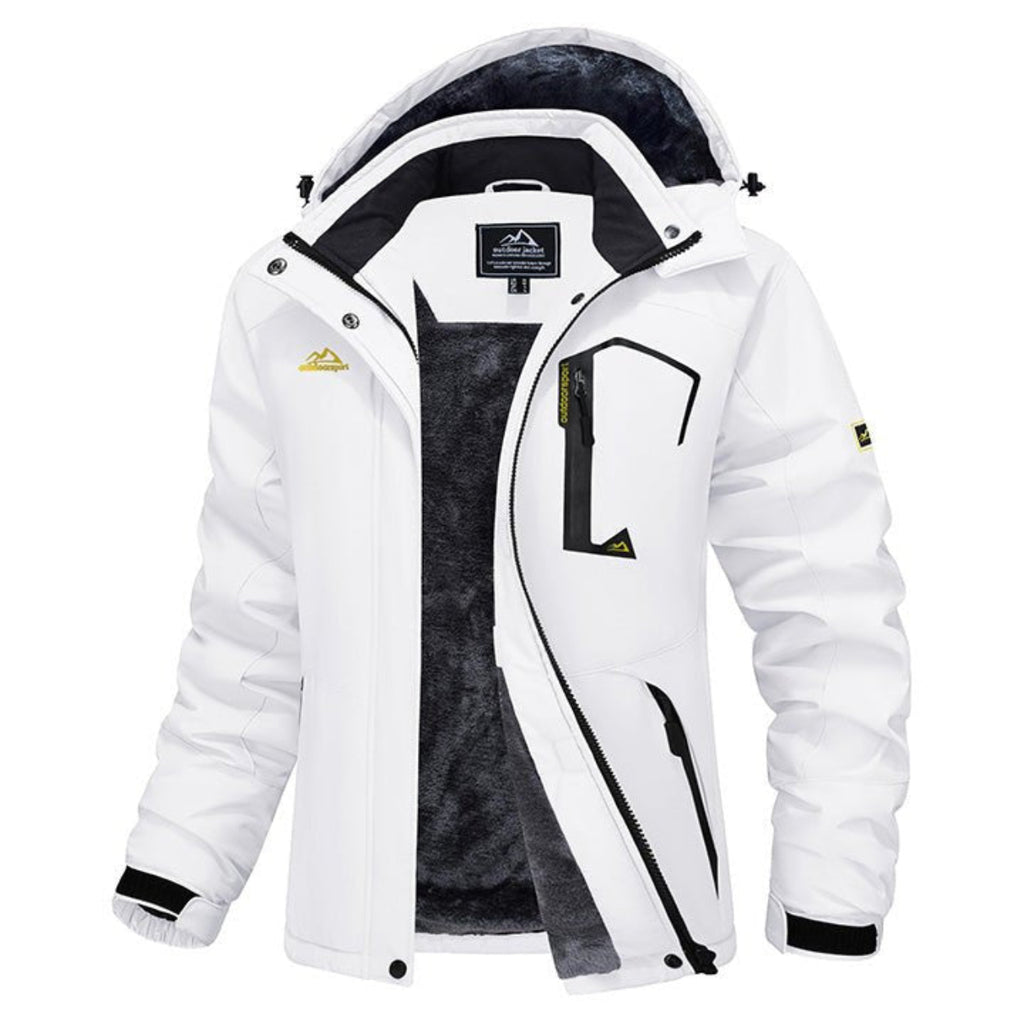 Char Polyester Med Fleecefor | Komfortabel Pasform Vinterjakke | Vandafvisende Hættedesign til Vintersport & Udendørs Brug | Vanero