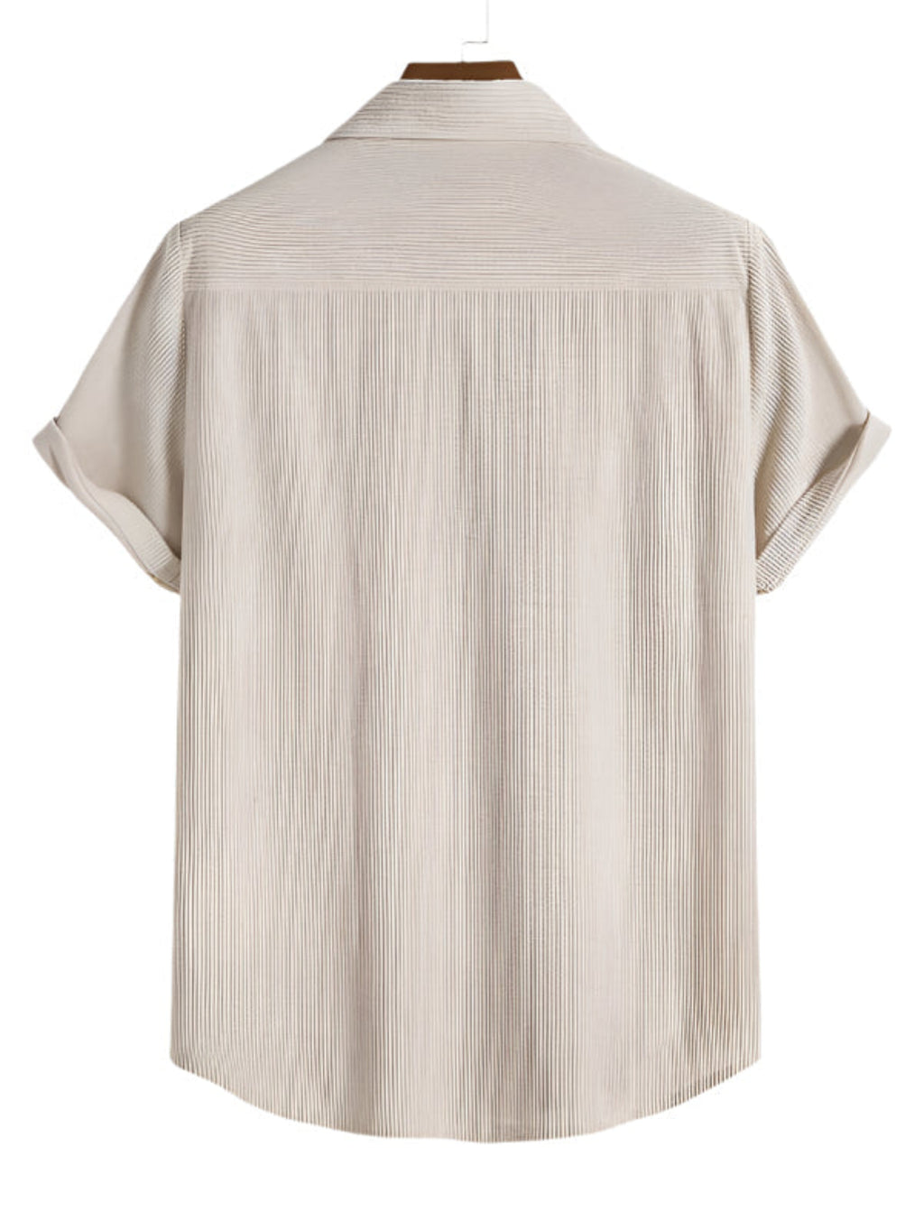 Herresæt Tekstilmateriale | Regular Fit T-Shirt & Shorts Sæt | Stribet Design til Fritidsaktiviteter & Strandbrug | Vanero