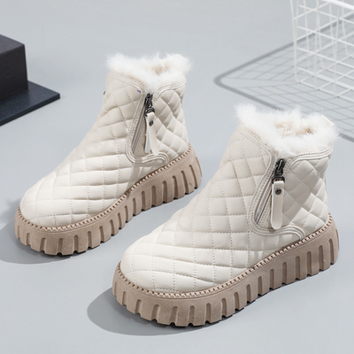 Alana | Eksklusive Dame Snesko Beige | Vanero