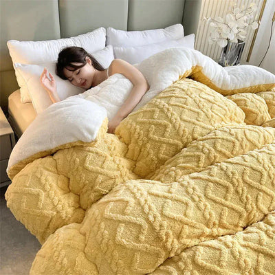SnugHaven | Elegant Vinterdynebetræk i Fleece l Vanero