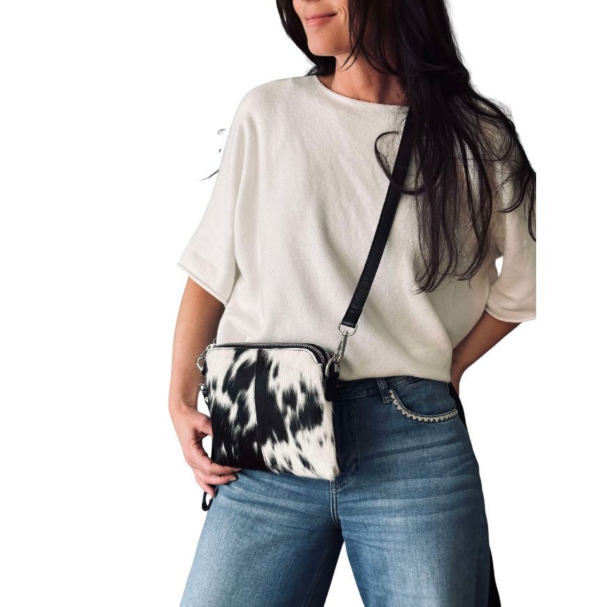 Crossbody clutch | ALICE - COW  | Vanero