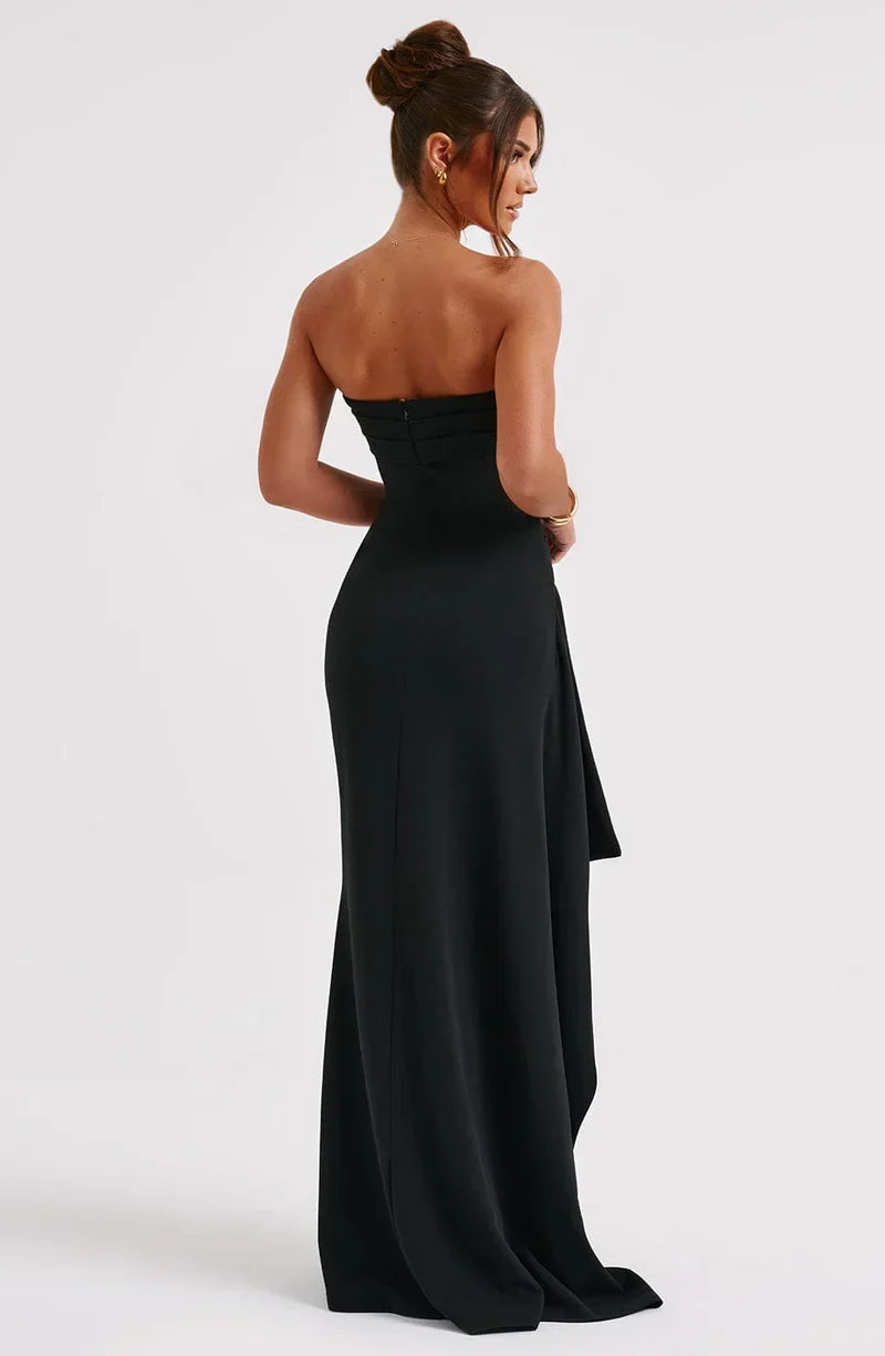 Comfortabele Maxi l Jurk Off-shoulders l Vanero