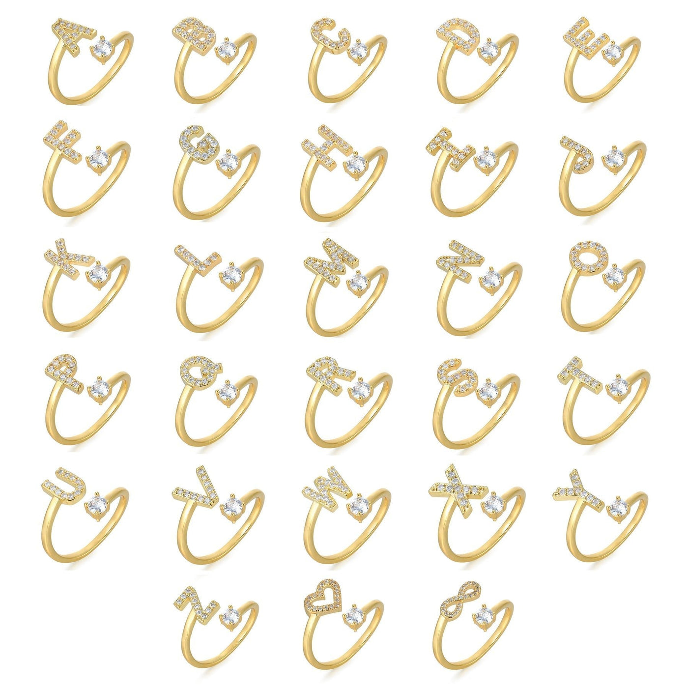 Bogstav Ring | Elegant & Unik Smykke | Vanero