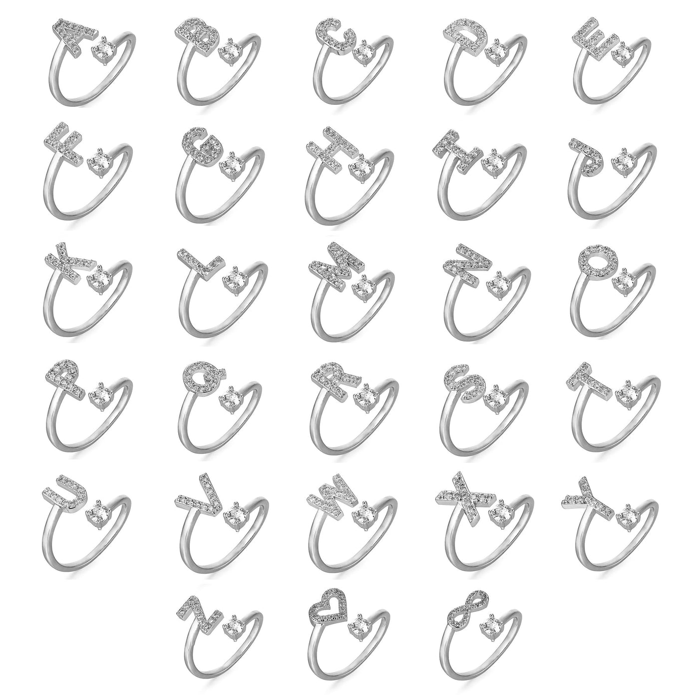 Bogstav Ring | Elegant & Unik Smykke | Vanero